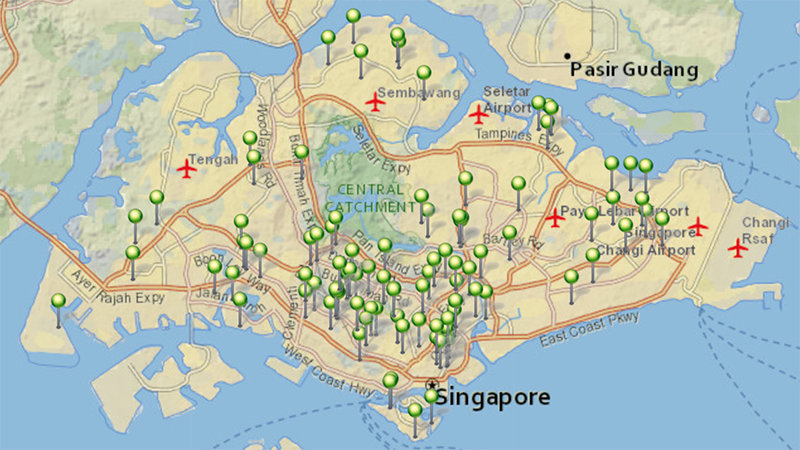 Location of BIPV/PV in Singapore