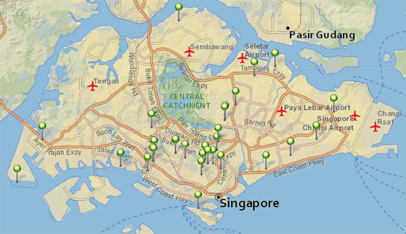 Location of Façade Coatings in Singapore